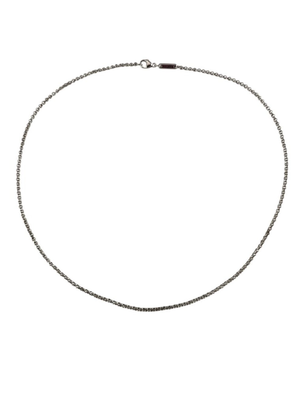 Chopard 18K White Gold Rolo Link Chain Necklace 16" #25043